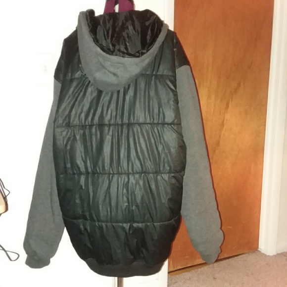 Black and Grey hoodie/coat - Picture 2 of 4